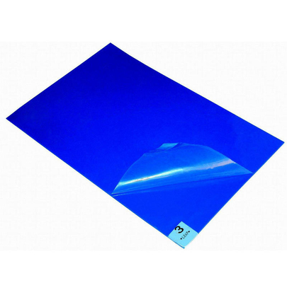 Cleanroom-Eintritt, der klebriges Boden-Mat Blue-PET 30 Schichten Antistatisches entseucht