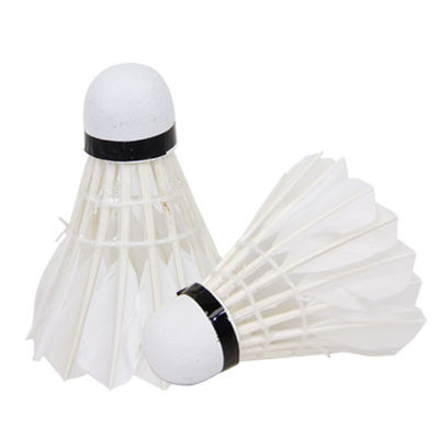 Leichter Badminton-Trainings-Federball-weiße Ball-Badminton-Ball-Gänsefeder