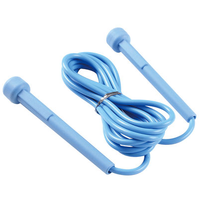 Belastetes springendes Seil-Blau Geschwindigkeits-Sport-Stahlkabel-Springseil-PVCs